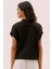 Kuş Gözü Detaylı Düşük Omuz T-Shirt Siyah Y2523824_001 2
