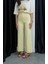Sarı Cropped Flare Jean 2