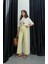 Sarı Cropped Flare Jean 3