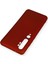 Xiaomi Mi Note 10 Kılıf Premium Rubber Silikon - Bordo Bstmy 3
