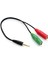 Mikrofon Kulaklık Ayırıcı Aux Kablo M/f2 22CM 4708 1