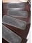 %100 Doğal Lateks Kaymaz Tabanlı Yıkanabilir 1o Adet Merdiven Halısı Soft Shaggy 27X67 cm 3