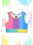 Batik Desenli Şort Etekli Crop Kız Çocuk Sporcu Takım 2
