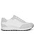 Kadın Beyaz Bağcıklı Kalın Tabanlı Süet Deri Sneaker 1