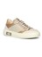 Kadın Bej Vizon Bağcıklı Kalın Tabanlı Deri Sneaker 3