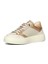 Kadın Bej Vizon Bağcıklı Kalın Tabanlı Deri Sneaker 4