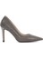 Kadın Platin Taşlı Ince Topuklu Stiletto 1