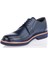 Erkek Lacivert Bağcıklı Deri Günlük Ayakkabı 4