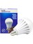 E27-220V 5W 6500K Şarjlı Beyaz LED Ampul 2