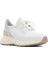 Erkek Beyaz Bağcıklı Kalın Tabanlı Deri Sneaker 3