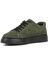 Erkek Yeşil Bağcıklı Kalın Tabanlı Süet Deri Sneaker 4
