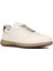 Erkek Bej Bağcıklı Deri Sneaker 3