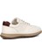 Erkek Bej Bağcıklı Deri Sneaker 5