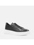 Erkek Siyah Bağcıklı Kalın Tabanlı Deri Sneaker 3