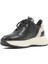 Erkek Siyah Bağcıklı Kalın Tabanlı Açma Deri Sneaker 4