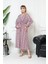 Bürümcük Elbise Belden Oturtma Lastikli Yazlık Desenli 2xl - 5xl Çıtır Leopar Bordo 3