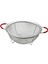 28CM Tel Sepet Metal Süzgeç Silikon Kılıflı Kulp Metal Çerçeve - Ayak 1
