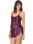 - Mor Saten Babydoll Şort Takımı 1