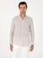 Erkek Bej Regular Fit Kareli %100 Keten Gömlek 50300534-VR011 1