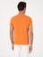 Erkek Turuncu Slim Fit %100 Pamuk Fermuarlı Polo Yaka T-shirt 50301382-VR051 5
