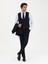 Erkek Lacivert Slim Fit Yün Karışımlı Yelekli Takım Elbise 50275634-VR033 2