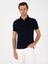 Erkek Lacivert Slim Fit %100 Pamuk Polo Yaka Basic T-shirt 50300934-VR033 1