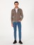 Erkek Vizon Slim Fit Triko Hırka 50292402-VR052 4