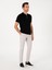 Erkek Siyah Slim Fit Fermuarlı Polo Yaka Triko T-shirt 50300797-VR046 4