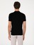 Erkek Siyah Slim Fit Fermuarlı Polo Yaka Triko T-shirt 50300797-VR046 5