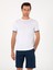 Erkek Beyaz Regular Fit %100 Pamuk Bisiklet Yaka T-shirt 50301318-VR013 1