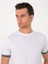 Erkek Beyaz Regular Fit %100 Pamuk Bisiklet Yaka T-shirt 50301318-VR013 2