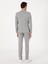 Erkek Açık Gri Slim Fit %100 Yün Çizgili Kruvaze Takım Elbise 50306346-VR001 5