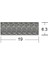 Taco Marine Hatch Bandı Boy 244 cm Yükseklik 6.3 mm 2