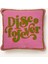 Goblen Işlemeli Kadife Sırtlı Dekoratif Yastık – 40 x 40 Cm, Yazı Detaylı, Dolgulu 1