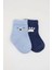 Bear Penye Soket Çorap 2'li Mavi 2