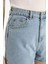 Mom Fit Yüksek Bel Crop Fit Jean Şort E0928AX25SM 5