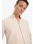 %100 Keten Regular Fit Polo Yaka Yazlık Basic Düz Uzun Kollu Gömlek C1825AX25SM 4