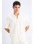 Relax Fit Polo Yaka Pamuklu Yazlık Kısa Kollu Gömlek D8875AX25SM 3