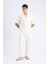 Relax Fit Polo Yaka Pamuklu Yazlık Kısa Kollu Gömlek D8875AX25SM 4