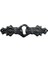 Antika Tarz Dekoratif Pirinç Anahtar Ağızlığı - 28X104MM, Oksit 1