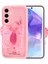 Galaxy A35 Kılıf Kamera Korumalı Figür Tasarımlı Tkdr Kapya Kapak-Pembe Açık 4