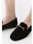 Kadın Deri Siyah Tokalı Loafer 3