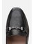 Kadın Siyah Tokalı Şık Klasik Loafer 5
