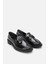 Kadın Rugan Siyah Tokalı Klasik Loafer 2