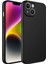 Apple iPhone 14 Kılıf Tkdr Kamera Korumalı Mara Laaakan Kapak-Siyah 1