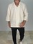 Buldan Kumaş Fakir Kol Bej T-Shirt 1
