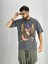 Erkek Yıkamalı Kumaş Baskılı T-Shirt 2