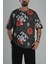 Çin Ağacı Desenli Oversize T-Shirt 1
