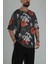 Çin Ağacı Desenli Oversize T-Shirt 2