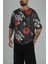 Çin Ağacı Desenli Oversize T-Shirt 3